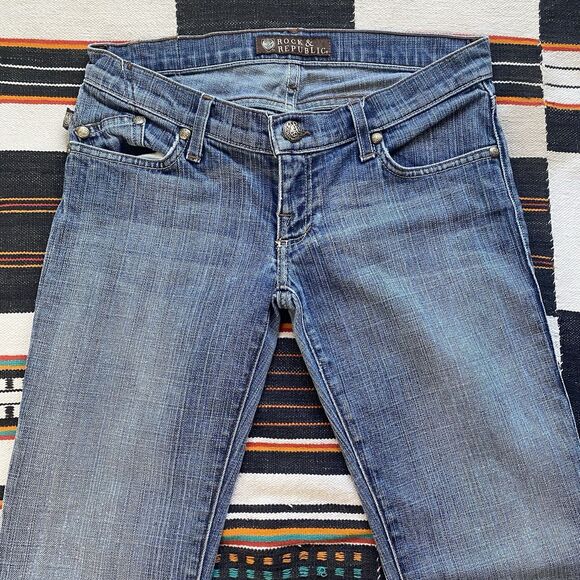 Y2K Rock & Republic Low Rise Flare Jeans. Size 29/29. Authentic. Classic. - Picture 4 of 16